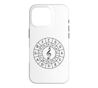 Carcasa para iPhone 16 Pro Treble Clef Circle of Fifths - Camiseta de Regalo para músico