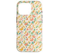 Carcasa para iPhone 16 Pro Tropical Banana Pattern Fruit Floral Beach Aesthetic
