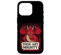 Carcasa para iPhone 16 Pro Tú Eres Poderoso Dragón Rojo Proclamación