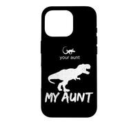 Carcasa para iPhone 16 Pro Tu tía, mi tía, Gracioso Lagarto, Linda tía, Familia de Dinosaurios