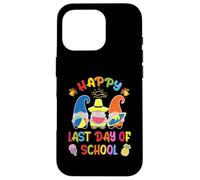 Carcasa para iPhone 16 Pro Último día de Clases Vacaciones Gnomos Surf Beach Vacaciones de Verano