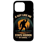 Carcasa para iPhone 16 Pro Un Chico como yo permanece Oculto por elección Bigfoot Rock On