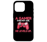 Carcasa para iPhone 16 Pro Un Gamer no envejece Sube de Nivel lujuria Gaming