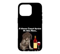Carcasa para iPhone 16 Pro Una Mujer no Puede Sobrevivir Solo en Vino Ella también Necesita un GSP