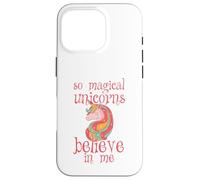 Carcasa para iPhone 16 Pro Unicornios mágicos creen en mí - Espíritu Animal, Mujeres, niños