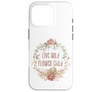 Carcasa para iPhone 16 Pro Unique Floral Boho Decor For Hippie Mom Women Flower Child