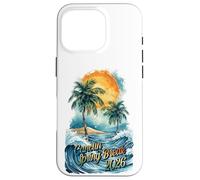 Carcasa para iPhone 16 Pro Vacaciones de Primavera en Cancún 2026 Acuarela de Palmeras