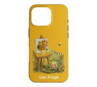 Carcasa para iPhone 16 Pro Van Gogh Funny Art Juego de Palabras con diseño de Girasoles