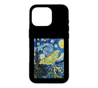 Carcasa para iPhone 16 Pro Van Gogh Noche Estrellada Luna Polilla Pintura Arte