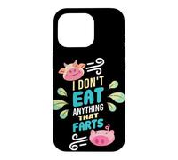 Carcasa para iPhone 16 Pro Vegano Vegetariano Planta Amor Sin Carne Dieta Ética Herbívoro