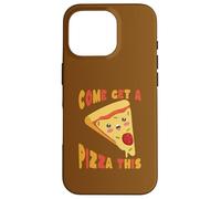 Carcasa para iPhone 16 Pro Ven a Buscar una Pizza Este Lindo y Divertido Kawaii