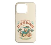 Carcasa para iPhone 16 Pro Ver más Tarde Me Captura Playa No Enseñar Cocodrilo