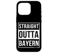 Carcasa para iPhone 16 Pro Vintage Funny Straight Outta Bayern Bavaria Munich Germany