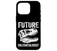 Carcasa para iPhone 16 Pro Vintage Futuro Paleontólogo T Rex Cráneo Dinosaurio Fósil