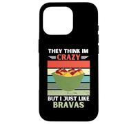Carcasa para iPhone 16 Pro Vintage Piensan Que Estoy Loco Pero Me Gusta Bravas Lover