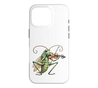 Carcasa para iPhone 16 Pro Violinista Saltamontes músico Regalo para Hombres, Mujeres y niños