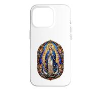 Carcasa para iPhone 16 Pro Virgen María Reina con Ángeles Catedral Sagrada Mosaico Icono