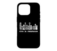 Carcasa para iPhone 16 Pro Vive La Resistance Protest Sign,Resist Cat Paw Womens Rights