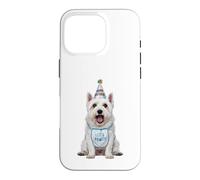 Carcasa para iPhone 16 Pro Westie Let's Pawty - Fiesta de cumpleaños para Amantes de los Perros