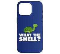 Carcasa para iPhone 16 Pro What The Shell Divertido Turtle Shell Yeah