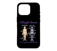 Carcasa para iPhone 16 Pro What You See What I Feel Skeleton Fibromyalgia Awareness