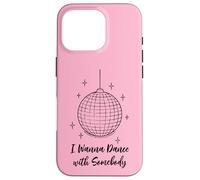 Carcasa para iPhone 16 Pro Whitney Houston Quiero Bailar con Alguien Disco Ball