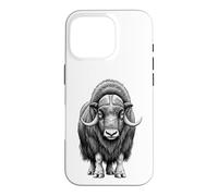Carcasa para iPhone 16 Pro Wild Musk Buey Amante Ártico Vida Silvestre Naturaleza Arte