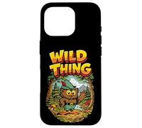 Carcasa para iPhone 16 Pro Wild Thing! Retro Woodsy Owl Give a Hoot Vintage Earth Day