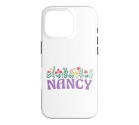 Carcasa para iPhone 16 Pro Wildflower Floral Nancy Nombre Día de la Madre Mujeres