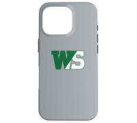 Carcasa para iPhone 16 Pro William Smith College Heron's WS Monograma Logo - HWSC