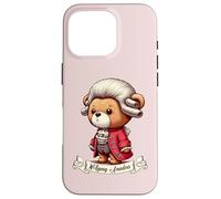 Carcasa para iPhone 16 Pro Wolgang Amadeus Mozart Osito de Peluche música clásica