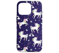 Carcasa para iPhone 16 Pro Womens Kids Girls Pretty Unicorn Pattern