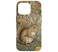 Carcasa para iPhone 16 Pro Woodland Squirrel Cottagecore Estilo Libro de Cuentos