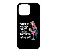 Carcasa para iPhone 16 Pro Wrinkles Only Go Where Smiles Have Been Cute Parrot Mexican