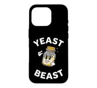 Carcasa para iPhone 16 Pro Yeast Beast Sourdough Starter Retro Cartoon Baker