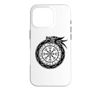Carcasa para iPhone 16 Pro Yelmo nórdico de Ouroboros del asombro