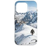 Carcasa para iPhone 16 Pro Yeti Snow Mountain Peak - Gráfico Misterioso de Criatura Oculta
