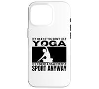 Carcasa para iPhone 16 Pro Yoga es para Personas Inteligentes Mujeres Instructor de Yoga Divertido