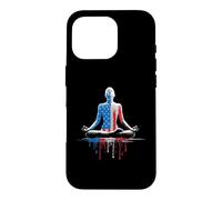 Carcasa para iPhone 16 Pro Yoga Yogi Mediación Zen Bandera Americana USA Drip Graffiti