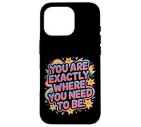 Carcasa para iPhone 16 Pro You Are Exactly Where You Need To Be Positividad -