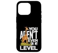Carcasa para iPhone 16 Pro You Arent Even On My Level Funny Tall Giraffe Juego de Palabras sarcástico