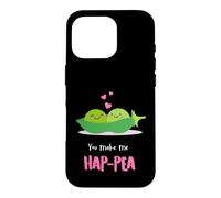 Carcasa para iPhone 16 Pro You Make Me HAP-Pea Heart Valentine Men Women Love Adult