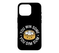 Carcasa para iPhone 16 Pro You Win Some You Dim Sum Juego de Palabras Divertido con Comida