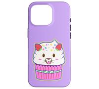 Carcasa para iPhone 16 Pro Yume Kawaii Fashion Fairy kei Ropa Lindo Gato Cara Cupcake