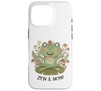 Carcasa para iPhone 16 Pro Zen Cottagecore Rana Meditación Yoga Mindfulness Estética