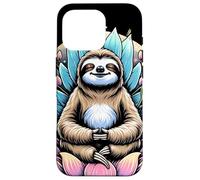 Carcasa para iPhone 16 Pro Zen Perezoso Meditando Entre Flores De Loto Mindfulness