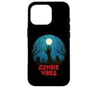 Carcasa para iPhone 16 Pro Zombie Vibes Moonlit Graveyard - Scary Niños Niños Adultos