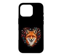 Carcasa para iPhone 16 Pro Zorro - Corazones Amante de los Animales Salvajes