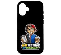 Carcasa para iPhone 16 Probando A/B mi Personalidad, Divertida comercializadora Digital