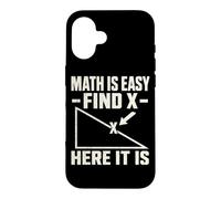 Carcasa para iPhone 16 Profesor de Matemáticas Geometría Find X Aula Humor